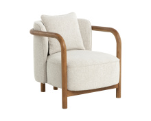 Sunpan 111957 - Beatrice Lounge Chair - Dove Cream